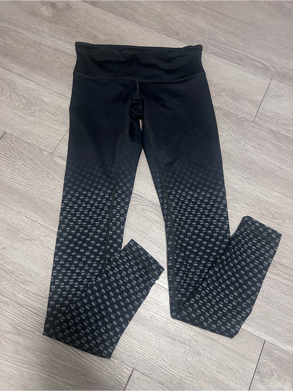 lululemon athletica Black Ombre Patterned Leggings